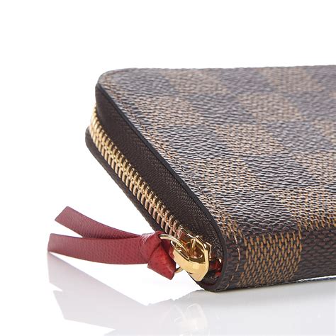 louis vuitton clemence damier ebene wallet